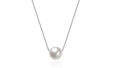 Freshwater Pearl Sterling Silver Necklace by Jewelry Elements