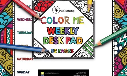 Color Me Weekly Desk Pad