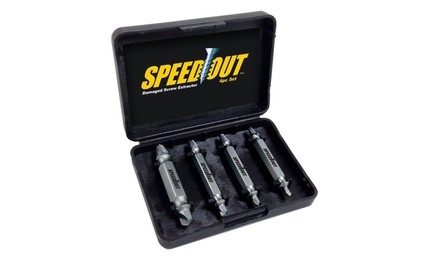 SpeedOut Pro Damaged Screw Extractor (4-Piece)