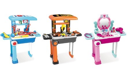 Lil' Luggage Builder, Chef, Vanity, or Doctor Playset