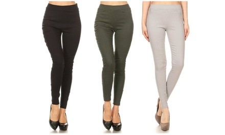 Women's High Waist Pull-On Stretchy Skinny Jeggings (3-Pack)