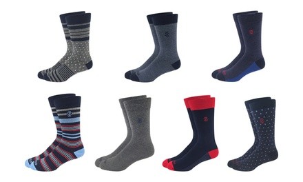 Izod Men's Patterned Dress Socks (7 Pairs)