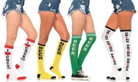 Leg Avenue Women's Fun Drinking Socks