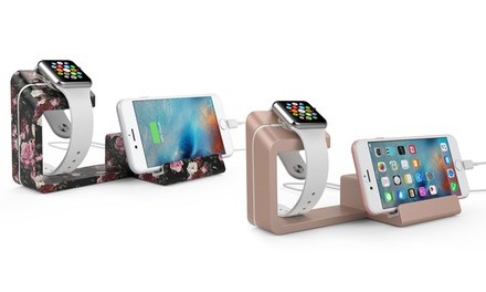 Element Works Dual Charging Stand for Apple Watch and Smartphones (1- or 2-Pack)