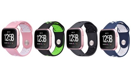 Breathable Silicone Sport Replacement Band for Fitbit Versa
