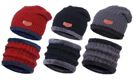 CC Chic Unisex Fleece Beanie and Scarf Set (2-Piece)