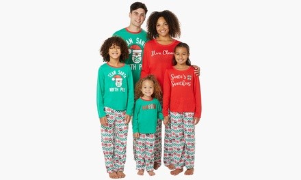 Matching Family Pajamas in Holiday Fair Isle Print (2-Piece Set)