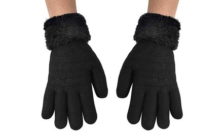 Women's Double-Layer Plush Fleece Gloves