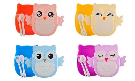 Kids Cartoon Owl Lunch Box