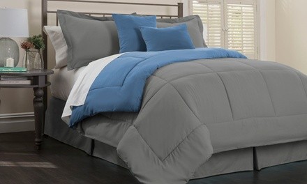 Hotel New York Embossed Down-Alternative Comforter Set (6-Piece)