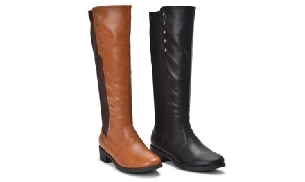 Sociology Women's Fling Stretch Knee-High Boots | Groupon Exclusive