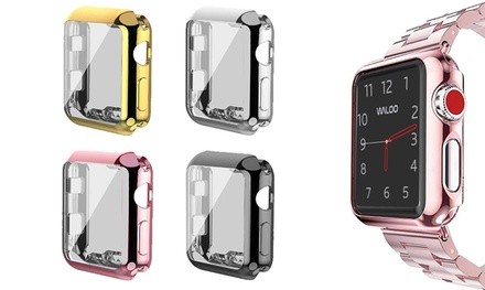 Waloo Electroplate Case for Apple Watch Series 1, 2, 3, 4, & 5 (2-Pack)