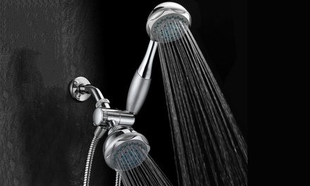 Hydroluxe 24-Setting 3-Way Hand-Held and Traditional Combination Showerhead