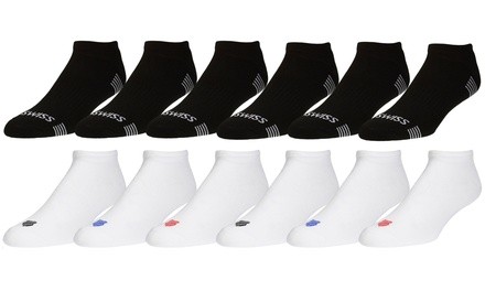 Men's K-SWISS Low-Cut Performance Socks (6- or 12-Pairs)