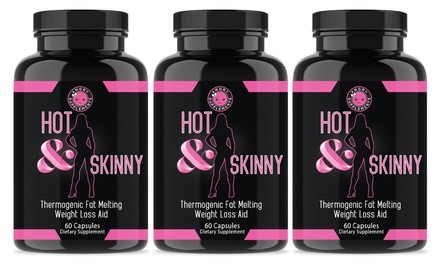 Angry Supplements Hot & Skinny Thermogenic Fat Melting Weight Loss Aid (1-, 2, or 3-Pack)