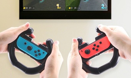Steering Wheel Grip Attachment for Nintendo Switch Joy-Con (2-Pack)