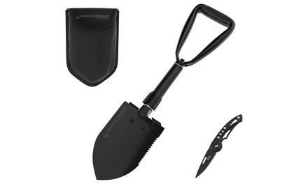 Wakeman Folding Shovel, Pickaxe, and Saw Multi-Tool