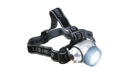 7 LED Adjustable Head-Lamp with Pivoting Light-Head