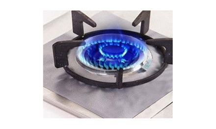 Reusable Non-Stick Stovetop Burner Protector Liner (4-, or 8-Pack)