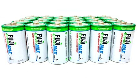 Fuji Enviromax Super Alkaline C, D or 9V Batteries (12 pack)