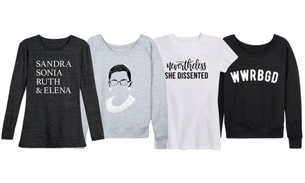 Women's RBG Tops. Plus Sizes Available.