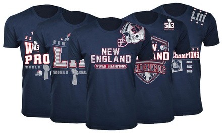 Men's New England Football Championship T-Shirts (extended sizes available)