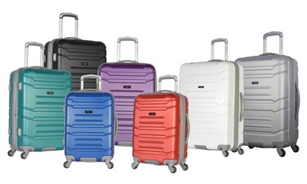 Olympia USA Monaco Expandable Spinner Set with Hidden Carry-On Laptop Compartment (3-Piece)