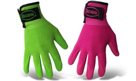 Boss Guardian Angel Nitrile-Coated Palm Women's Gloves (2-Pack)