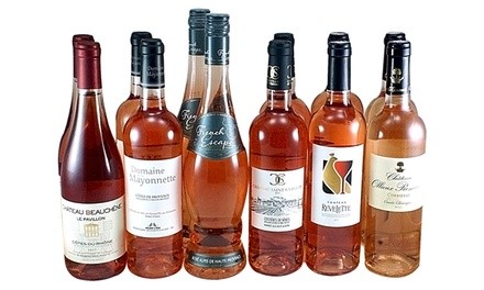 12 Mixed Bottles of Dry French Rose's