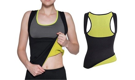 Hot Sweat Thermal Fitness Waist Trainer Vest. Plus Sizes Available.