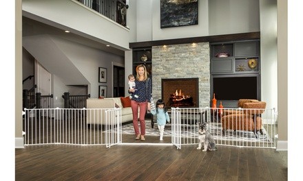 Double-Door Super-Wide Baby Gate and Play Yard 