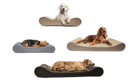 Orthopedic Luxe Lounger Contour Pet Bed