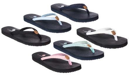 Riverberry Women's Aloha Flip-Flops with Yoga Mat Padding