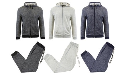 Galaxy By Harvic Boy's French Terry Hoodie & Jogger Sets