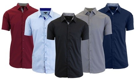 Men's Slim-Fit Casual Dress Shirt (3-Pack) (S-5XL)