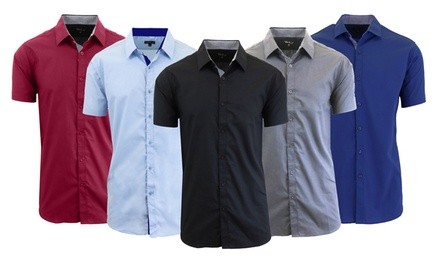 Men's Slim-Fit Casual Dress Shirt (3-Pack) (S-5XL)