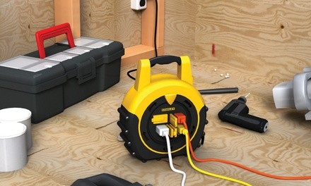 Stanley ShopMax Power Hub 20 Foot, 4 Outlet Cord Reel