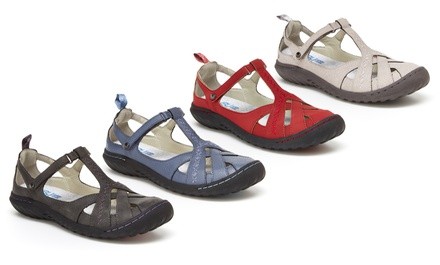 JBU by Jambu Cynthia Women's T-Strap Sandals Medium and Wide Widths (Up to Size 12)'