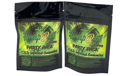 High Potency CBD-Infused Gummies Party Pack by HempRoil (1- or 2-Pack)