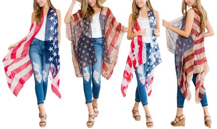 Women's American Flag Cardigan