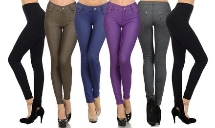 Women's Jeggings with 2 Free Pairs of Leggings