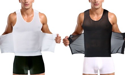 Men's 3-in-1 Compression Shirt with Slimming Belt