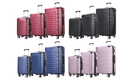 Rivolite Milano Hardside Spinner Luggage Set with Security Lock (3-Piece)