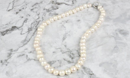 12mm Freshwater Pearl Necklace by Pink Box