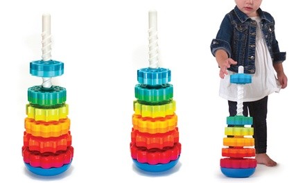 Fat Brain Toy Co. SpinAgain Stacking Toy for Kids