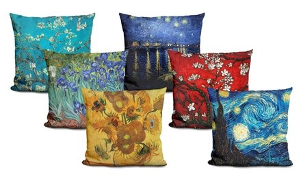 Vincent van Gogh Post-Impressionist Accent Pillows. Multiple Sizes Available.