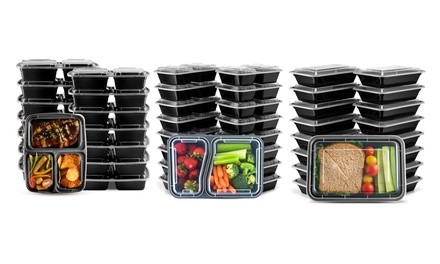 Meal Prep Reusable Food Storage Container Set (14-, or 30-Piece)