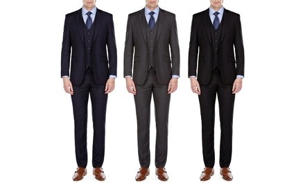 MDRN Uomo by Braveman Men's Slim-Fit 3-Piece Suit