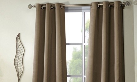 Triple Weave Room-Darkening Grommet Panel Pairs (2-or 4-Pack)