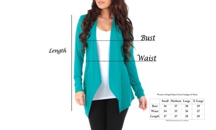 Women's Draped Hacci Cardigan